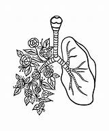 Lungs Floral Coloring Pages sketch template