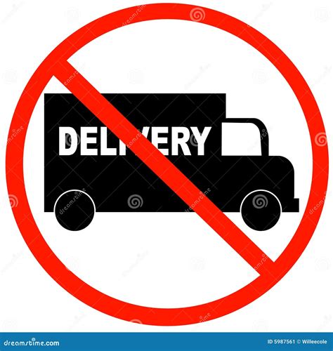 No Delivery Available Stock Image - Image: 5987561