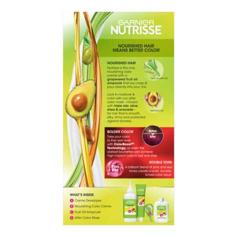 Garnier Nutrisse Ultra Color RP1 Dark Pink Red Permanent Hair Color Creme, 1.0 ct - Fred Meyer