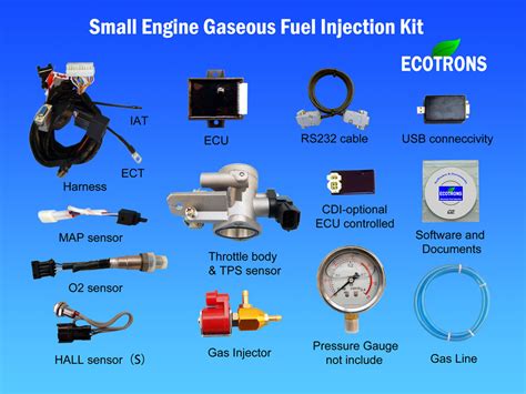 Gaseous Small Engine Fuel Injection Kit - Gaseous Fuel Injection conversion kit for Hydrogen ...