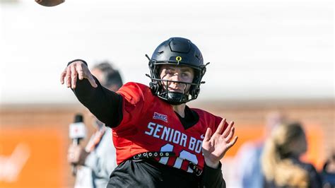 New Denver Broncos QB Bo Nix Highlights Full - Senior Bowl - QB Oregon Ducks - YouTube