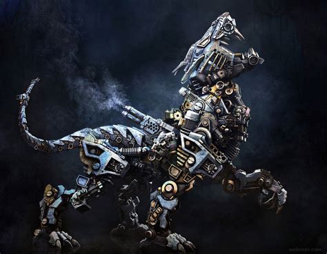 Beast Robot Animal 3d Model By Aleksandr Kuskov 5