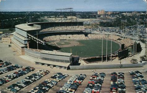 Milwaukee County Stadium Wisconsin Postcard