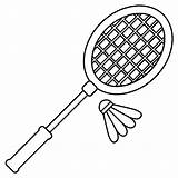 Badminton Coloring Racket Playing Shuttlecock Supercoloring Pages  sketch template