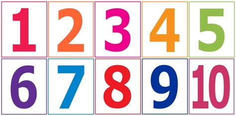 Large Printable Number Flash Cards | Large printable numbers, Printable numbers, Numbers preschool