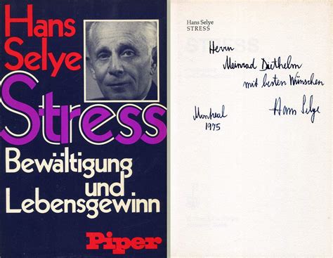 Hans Selye autograph | Signed book by Selye, Hans: Signed by Author(s ...