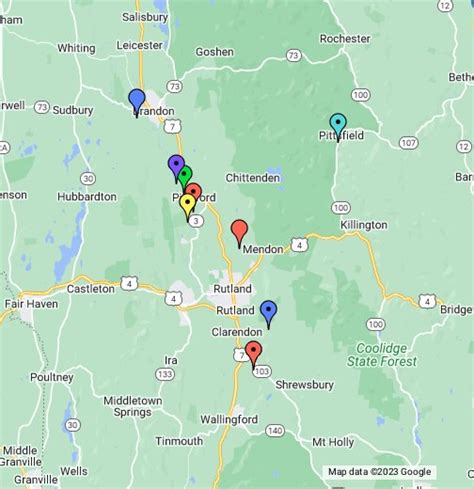 Vermont Covered Bridges: Rutland County - Google My Maps