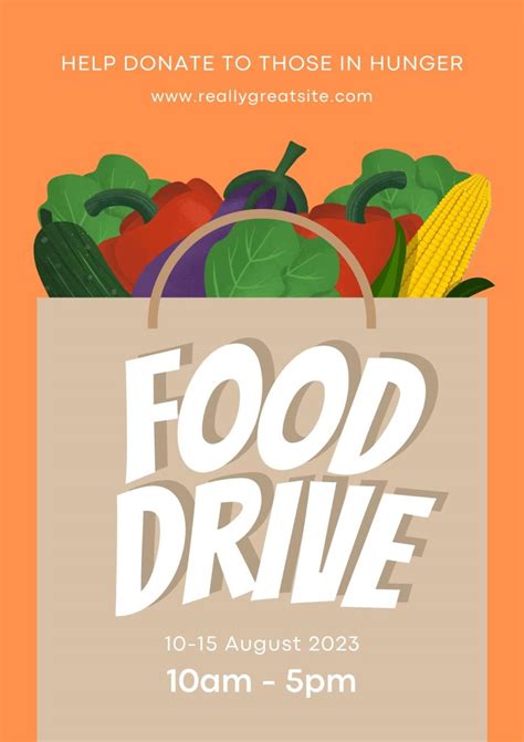 Canned Food Drive Poster Ideas: Eye-Catching Designs to Boost Donations