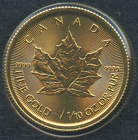 2016 1/10 oz Gold Maple Leaf $5 Coin | Pristine Auction