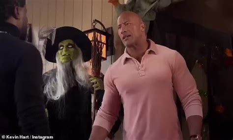 Kevin hart dresses up as dwayne johnson with his iconic fanny pack look ...