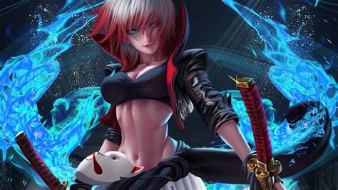 78+ Anime Girl Warrior Wallpaper Hd Pictures - MyWeb