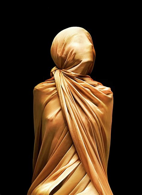 Girl Boundcovered In Silk by Peter Dazeley