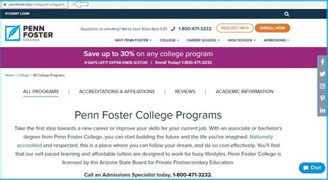 Penn Foster Student Login Portal My.pennfoster.com/Login/ 2023