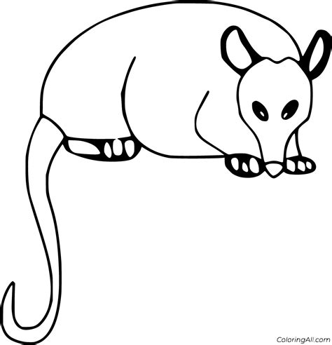 Opossum Coloring Pages (14 Free Printables) - ColoringAll