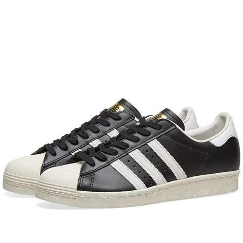 Adidas Superstar 80s Black, White & Chalk | END. (US)