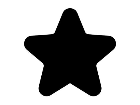 Rounded Star Icon PNG vector in SVG, PDF, AI, CDR format