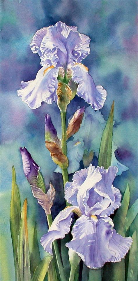 Ann Mortimer's Painting Blog: More irises | Iris art, Iris painting, Watercolor art