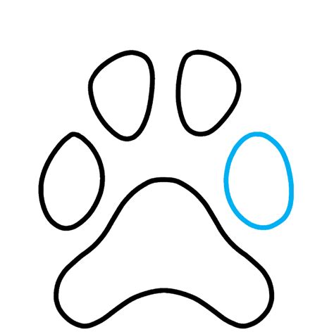 How to Draw a Dog Paw Print - Really Easy Drawing Tutorial