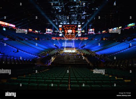 A general view of the MGM Grand Garden Arena on the 9th April 2016 hours before the Pacquiao vs ...