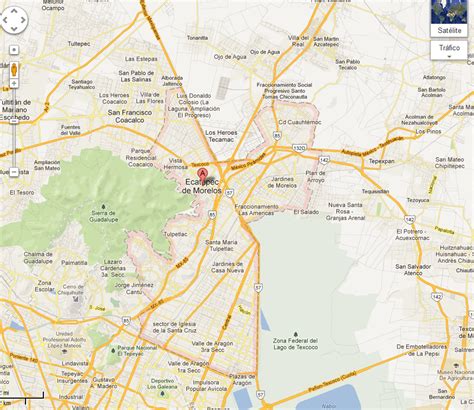 Texcoco Estado De Mexico Mapa