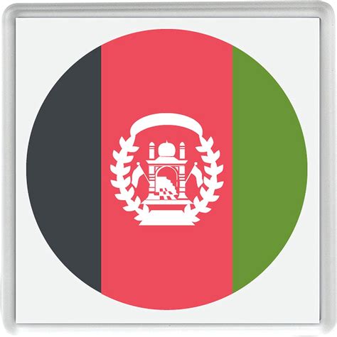 Amazon.com: Flag For Afghanistan Emoji 58mm x 58mm Fridge Magnet: Home ...