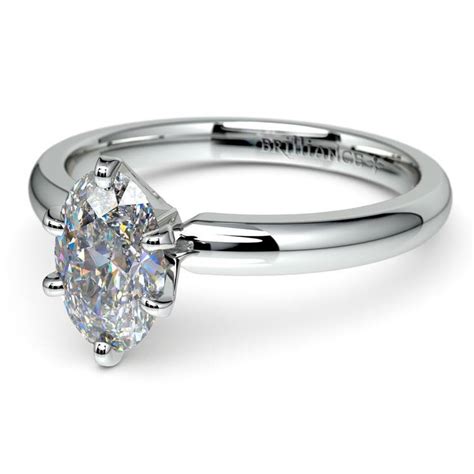 1 Carat Oval Solitaire Diamond Ring