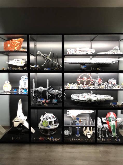 Pin by Darkspire on Living room | Star wars collection display, Star wars bedroom, Lego display case