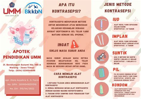 brosur jenis kontrasepsi | Pendidikan kesehatan, Desain pamflet ...