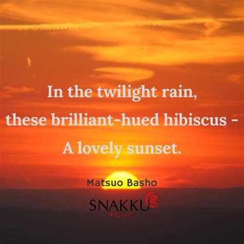 Beautiful Japanese Haiku Poem by Matsuo Basho on nature and it's beauty ...