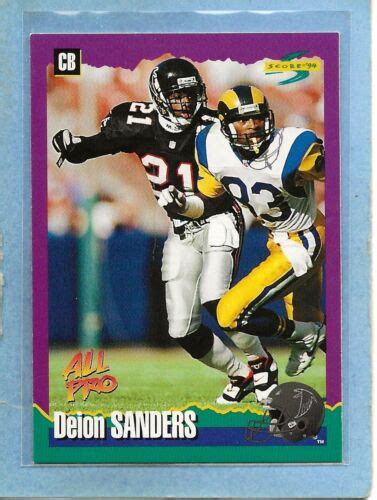 DEION SANDERS - 1994 Score - #4 - Falcons - $1 Shipping - MINT | eBay