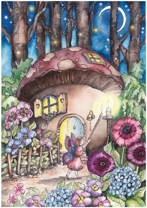 Fairy Garden Drawing - Drawing.rjuuc.edu.np