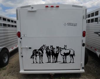 Horse trailer decal | Etsy