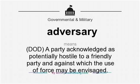 What does adversary mean? - Definition of adversary - adversary stands ...