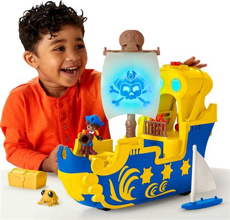 Fisher-Price Santiago of the Seas Lights & Sounds El Bravo Pirate Ship ...