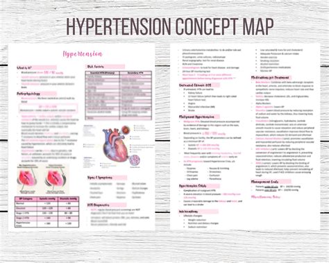 Hypertension Cardiac Nursing Concept Map and Review Nursing Notes Nursing Concept Map see Item ...