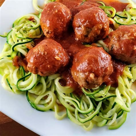 Turkey Meatballs with Zoodles - Monster Foodies