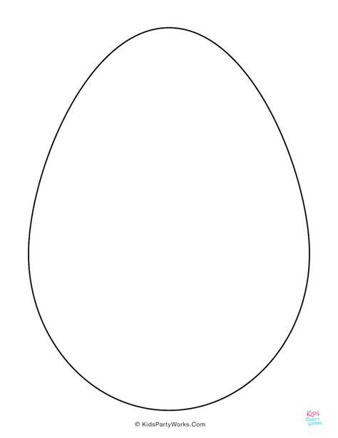 Easter Egg Template Free Printable - FREE PRINTABLE TEMPLATES