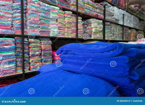 Warehouse of Towel Softness Fluffy Fiber Fabric Stock Photo - Image of pile, soft: 60630414