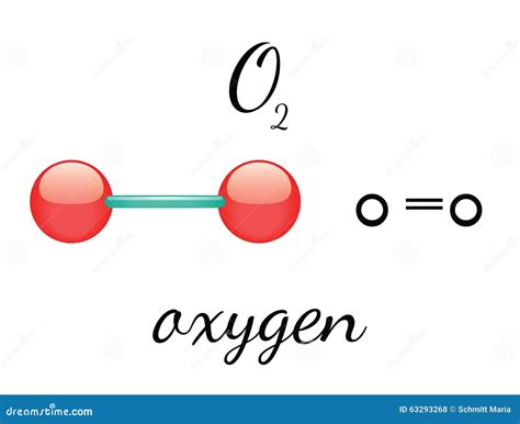 O2 Oxygen Molecule Stock Photo | CartoonDealer.com #63293268