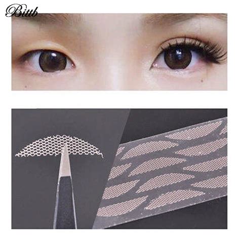 Bittb 60Pairs Double Eyelid Tape Invisible Eye Double Eyelid Tape Sticker Lace Trial Makeup ...