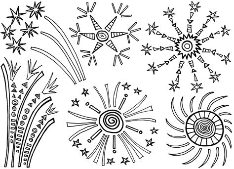 Free Printable Fireworks Coloring Pages For Kids