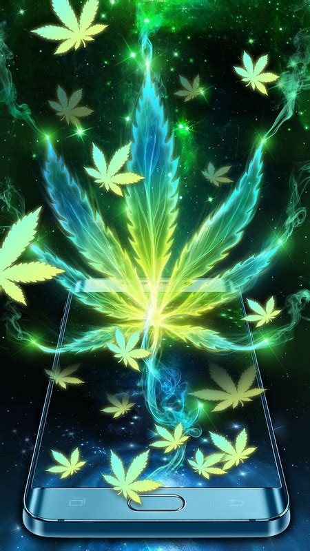 Smoke neon weed live wallpaper Free Android Live Wallpaper download ...