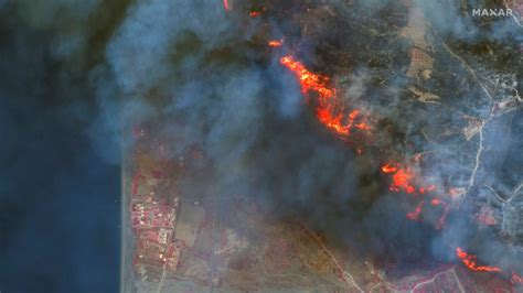 Where are the fires in Rhodes? Map of Greece wildfires as satellite images show devastation of ...