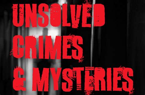 New Installment Of The True Crime Book Series 'Unsolved Crimes ...