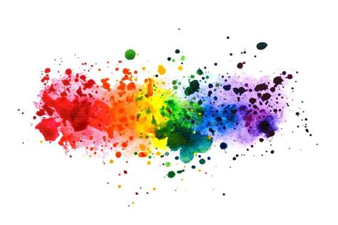 #rainbow #paint #watercolour | Watercolor splash, Paint splash, Alphabet illustration