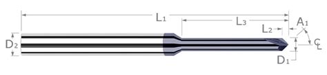 Chamfer Cutters-Pointed-Long Reach