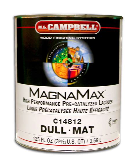 Magnamax Clear Pre-Catalyzed Lacquer Dull Gallon ML Campbell Wood Finishing