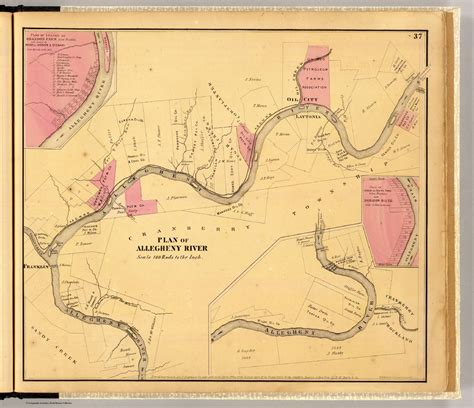 Plan of Allegheny River (below Franklin to above Oil City). Entered ...