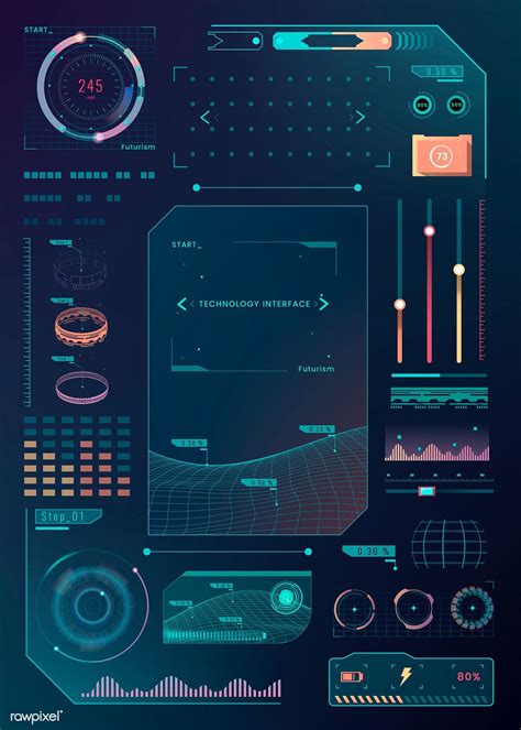 Velocity technology interface template design elements vector | premium image by rawpixel.com Ui ...