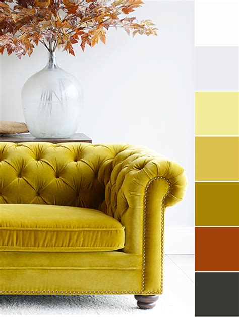 💛 Gold Velvet Chesterfield Sofa | Living Room Inspiration | Gold sofa ...